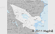 Gray 3D Map of Hudiksvall Kommun