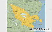 Savanna Style 3D Map of Hudiksvall Kommun