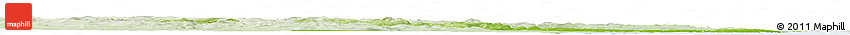 Physical Horizon Map of Hudiksvall Kommun, lighten