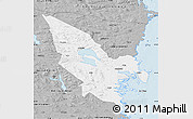 Gray Map of Hudiksvall Kommun