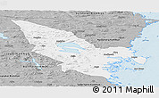Gray Panoramic Map of Hudiksvall Kommun