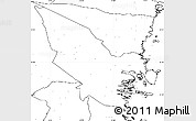 Blank Simple Map of Hudiksvall Kommun, no labels