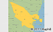 Savanna Style Simple Map of Hudiksvall Kommun
