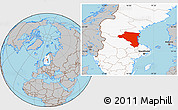 Gray Location Map of Gávleborgs Län, highlighted country