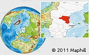 Physical Location Map of Gávleborgs Län, highlighted country
