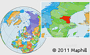 Political Location Map of Gávleborgs Län