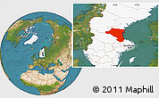 Satellite Location Map of Gávleborgs Län, highlighted country