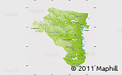 Physical Map of Gávleborgs Län, cropped outside