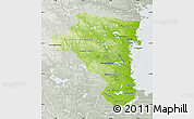 Physical Map of Gávleborgs Län, lighten, semi-desaturated