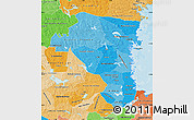 Political Shades Map of Gávleborgs Län