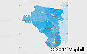 Political Shades Map of Gávleborgs Län, single color outside