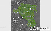 Satellite Map of Gávleborgs Län, desaturated