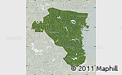 Satellite Map of Gávleborgs Län, lighten