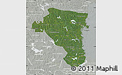 Satellite Map of Gávleborgs Län, lighten, semi-desaturated