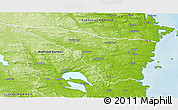 Physical 3D Map of Nordanstig Kommun