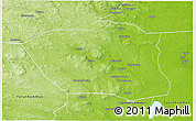 Physical 3D Map of Ockelbo Kommun