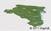 Satellite Panoramic Map of Gávleborgs Län, cropped outside