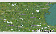 Satellite Panoramic Map of Gávleborgs Län