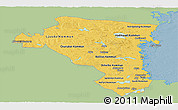 Savanna Style Panoramic Map of Gávleborgs Län, single color outside