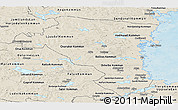 Shaded Relief Panoramic Map of Gávleborgs Län