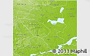 Physical 3D Map of Sandviken Kommun