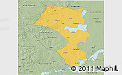 Savanna Style 3D Map of Sandviken Kommun