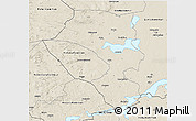 Shaded Relief 3D Map of Sandviken Kommun