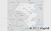 Silver Style 3D Map of Sandviken Kommun