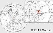 Blank Location Map of Sandviken Kommun