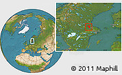 Satellite Location Map of Sandviken Kommun
