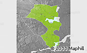 Physical Map of Sandviken Kommun, desaturated
