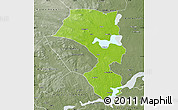 Physical Map of Sandviken Kommun, semi-desaturated