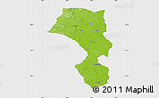 Physical Map of Sandviken Kommun, single color outside