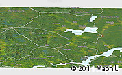 Satellite Panoramic Map of Sandviken Kommun
