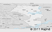 Silver Style Panoramic Map of Sandviken Kommun