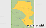 Savanna Style Simple Map of Sandviken Kommun