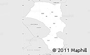 Silver Style Simple Map of Sandviken Kommun