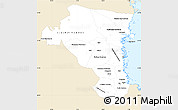 Classic Style Simple Map of Gávleborgs Län, single color outside