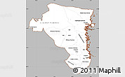 Gray Simple Map of Gávleborgs Län, cropped outside