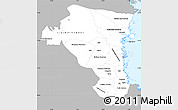 Gray Simple Map of Gávleborgs Län, single color outside