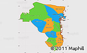 Political Simple Map of Gávleborgs Län, cropped outside