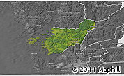 Satellite 3D Map of Kungälv Kommun, desaturated