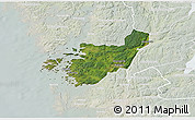 Satellite 3D Map of Kungälv Kommun, lighten
