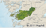 Satellite 3D Map of Kungälv Kommun, shaded relief outside