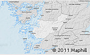 Silver Style 3D Map of Kungälv Kommun