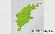 Physical 3D Map of Gotland Kommun, desaturated