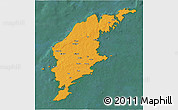 Political 3D Map of Gotland Kommun, satellite outside