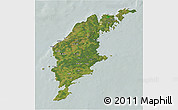 Satellite 3D Map of Gotland Kommun, lighten