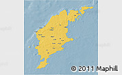Savanna Style 3D Map of Gotland Kommun, single color outside