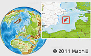 Physical Location Map of Gotland Kommun, highlighted country